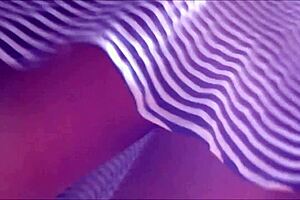 Pregnant Latina Shows Off Skirt in Upskirt View