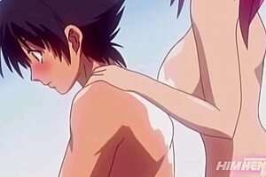 Stepbro's erotic adventures with naughty twin stepsisters in hentai