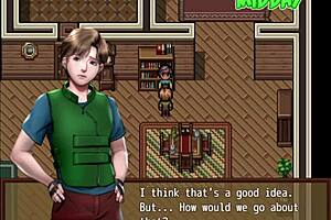 rebendo double blowjob from two busty in hentai zombies retreat part 12