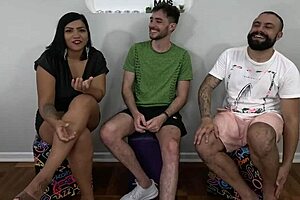 Fode cast with Nicoly Mattos and double penetration action
