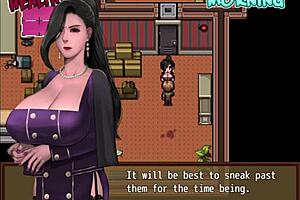 rebendo double blowjob from two busty in hentai zombies retreat part 12