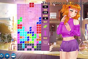 Playthrough of Japanese anime-style video game with erotic elements