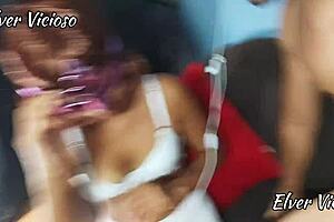 i made her suck my dick on webcam and came on her face