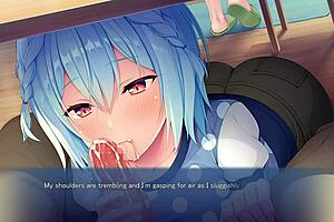 sucking me off under the table