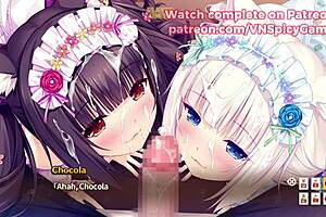 nekopara chocola gets wet from japanese hardcore fucking in anime hentai