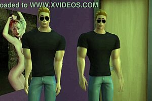 Johnny Bravo intensely fucks his gay clone