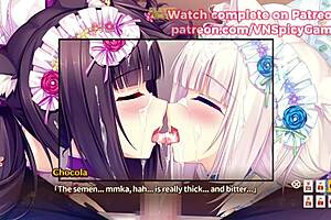 nekopara chocola gets wet from japanese hardcore fucking in anime hentai