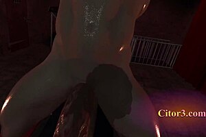 Big tits MILF dominates slave on Sybian in Citor3 game
