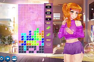 Playthrough of Japanese anime-style video game with erotic elements