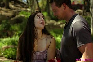 abbie maley gets doggystyled bent over in mixed family episode