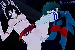 Shino sosaki mandalay and mei hatsume and izuku midoriya intense sex - my hero academia hentai