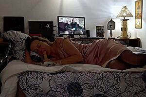Deepthroat and rimming action with an amateur slut in satin