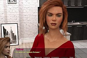 Haley fingers herself to orgasm in gameplay part 8.