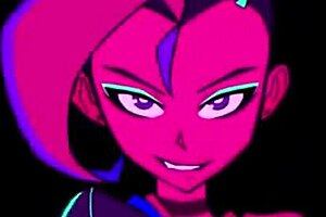 Moikaloop performs sexy dance in cartoon anime hentai style