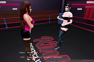Nagini and Julia battle in kinky fight club.