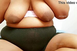 Indian girl playfully showing her boobs