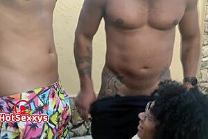 We invited a young guy for our bisexual threesome experience