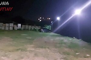 Bruna performs detailed blowjob and shows ass and boobs in club parking lot with big cock