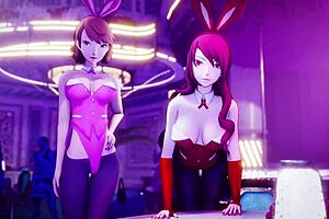 Bunny hentai slideshow in anime style