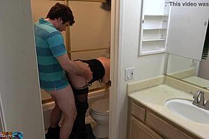 Ugh, caught my stepson jerkin’ off, so I banged him hard!