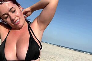 redhead did it on beach