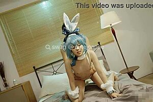 Cute cosplayer cutejoanne fucked hard doggystyle