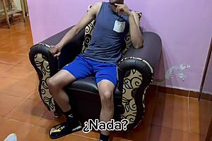 straight guy with huge cock ends up in gay porn casting with my model