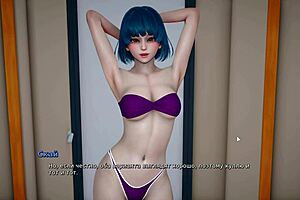 Beautiful beach scene in a 3D animated porn video - My bully is my lover part 4