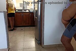 Hidden from my stepmother, I have sex with her husband