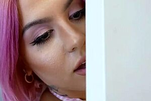 pink-haired stepsis drilled hard in doggy style