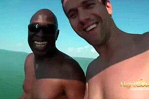 German porn movie with hot yacht action and interracial sex