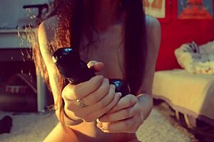 Petite Teen Rides Dildo