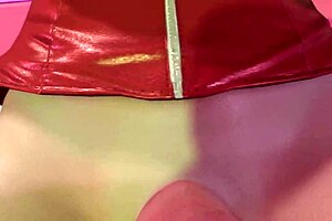 Futanari Christmas 2023 POV experience with big tits and ass worship
