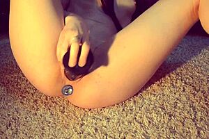 Petite Teen Rides Dildo