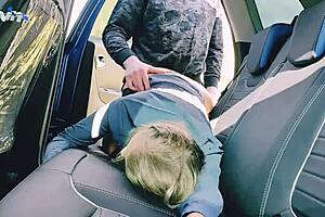 Wife cheats with public car fuck and cumshot