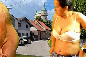 preview of shaving pussy outdoors with close-ups