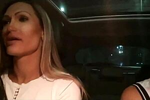 Big tits MILF gets ass licking and creampie in unexpected car scene