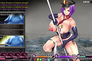 Karryns Prison - certified PAWG gets her pussy wrecked by monster in hentai sex game part 4