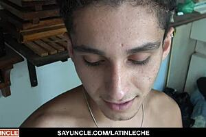 LATINO SUCKING AND FUCKING BOSS COCK FOR EXTRA MONEY OUTDOOR!