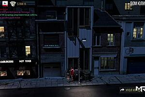 Showing pussy in the restaurant