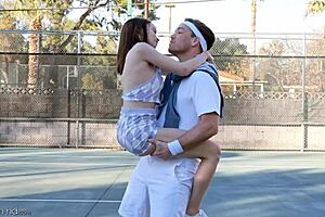 Selina's steamy pickleball loss leads to intense sensual sex