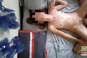 Sophie petite says, 'cum here on my ass!'