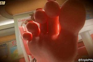 3D Animated Footjob Feet Compilation Hentai SFM Blender