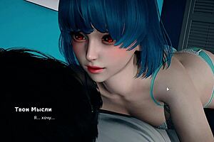 redhead with big tits gets fucked by her bully in this cartoon