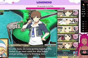 lewdneko's playing evenicle, moaning while using dildos and vibrators.