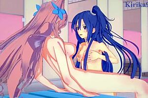 tsubasa kazanari and maria intense futanari sex