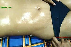 Desi bhabhi group massage turns into hardcore fucking