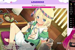 ليدوينيكو يلعبون إيفنيكل، يئنون وهم يستخدمون ديلدو واهتزازات.