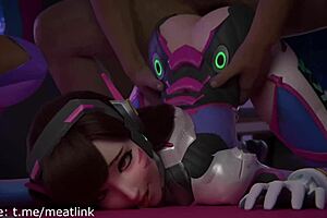 Animated porn with Overwatch and Rule34 tags
