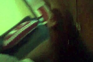 Beautiful black girl gives a deepthroat blowjob to a big cock